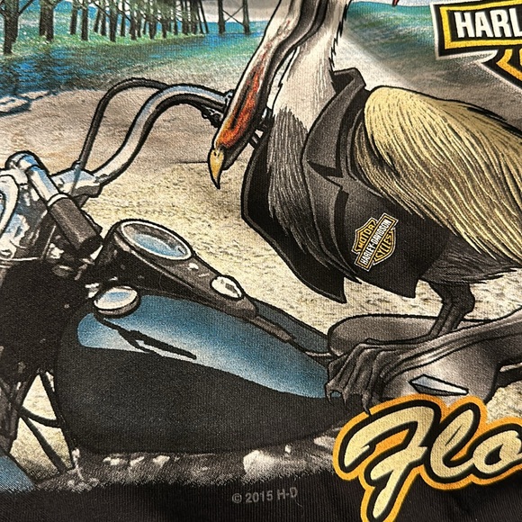 2015 Harley Davidson Motor Cycles Tee Panama City Beach - Picture 8 of 10